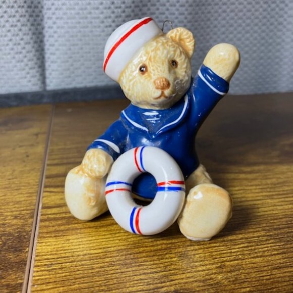 Vintage 1984 Bialosky Bear Porcelain Figurine by Hummelwerk‎ Made in Japan - Picture 1 of 7